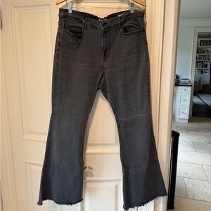 Frame Le Easy Flare - Denim Black Women's Jeans by